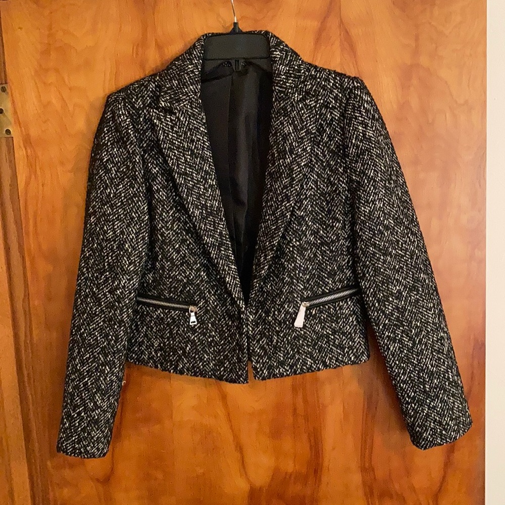 Express Black Wool Blazer